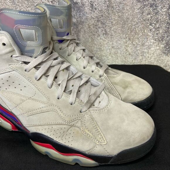 Nike Jumpman MVP Grey White Cream Sneakers Shoes Size 12 - Picture 8 of 13